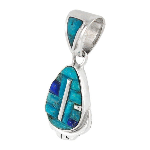 Turquoise Pendant Sterling Silver P3081-C55