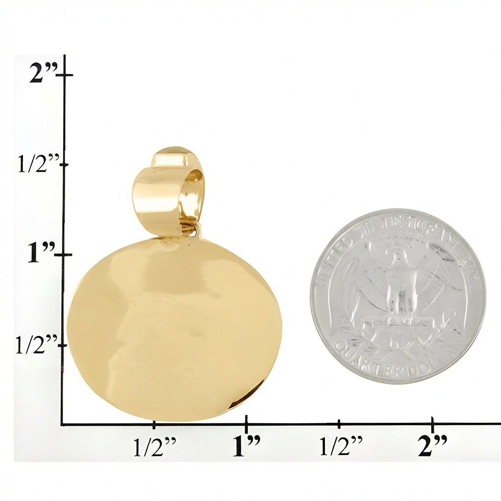 Multi Gemstone Pendant GoldBrass P3082-GB-C51