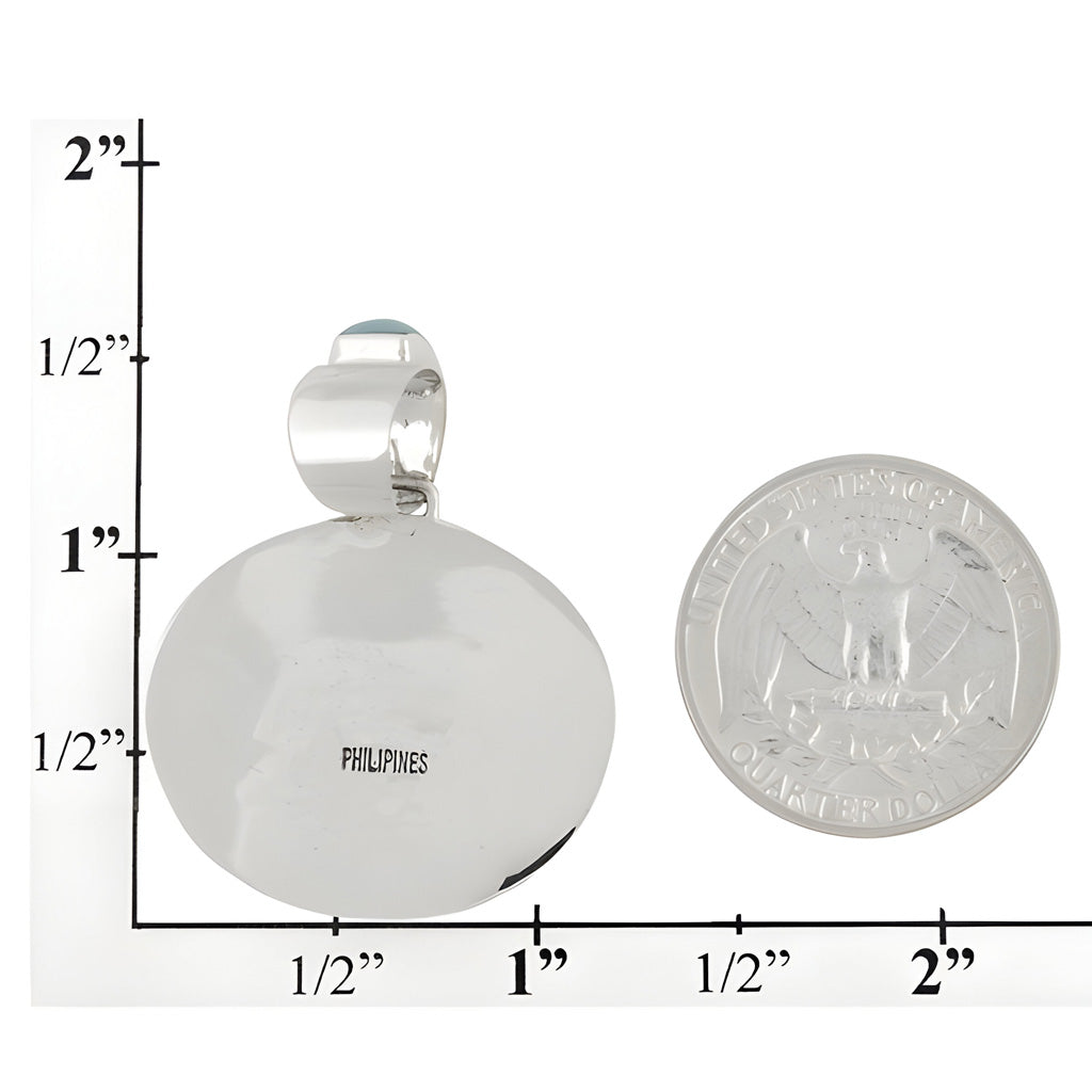 Multi Gemstone Pendant SilverBronzé P3082-SB-C00