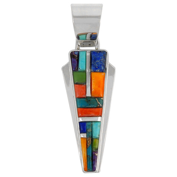 Sterling Silver Pendant Multicolor P3090-C51