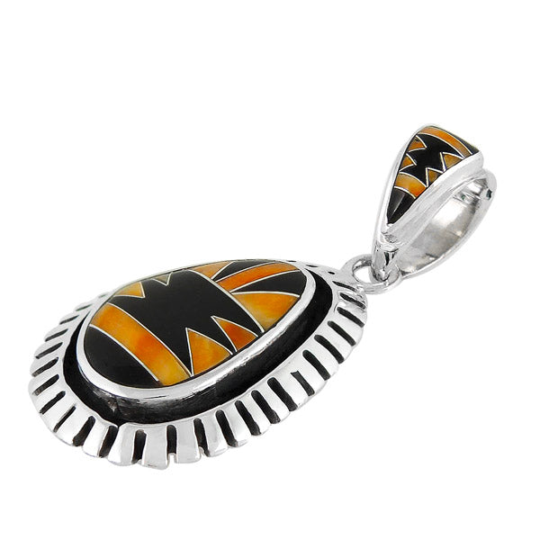 Spiny Oyster Pendant Sterling Silver P3096-C44