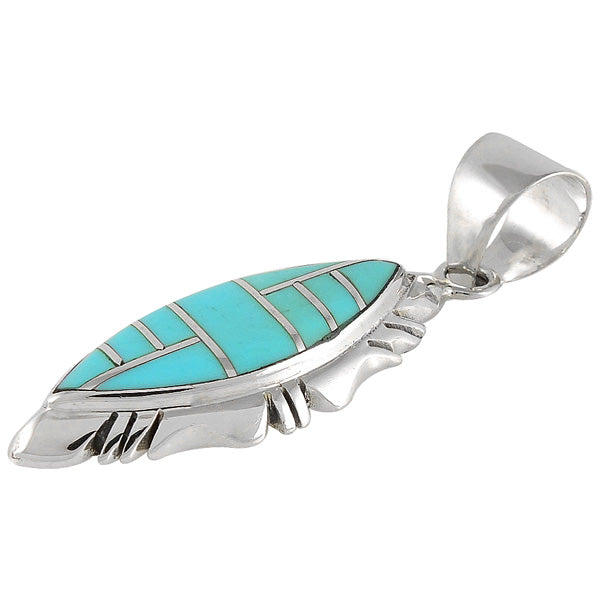 Sterling Silver Pendant Turquoise P3097-C05
