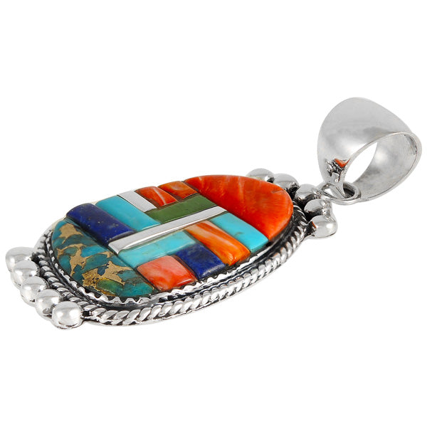Multicolor Pendant Sterling Silver P3098-C51