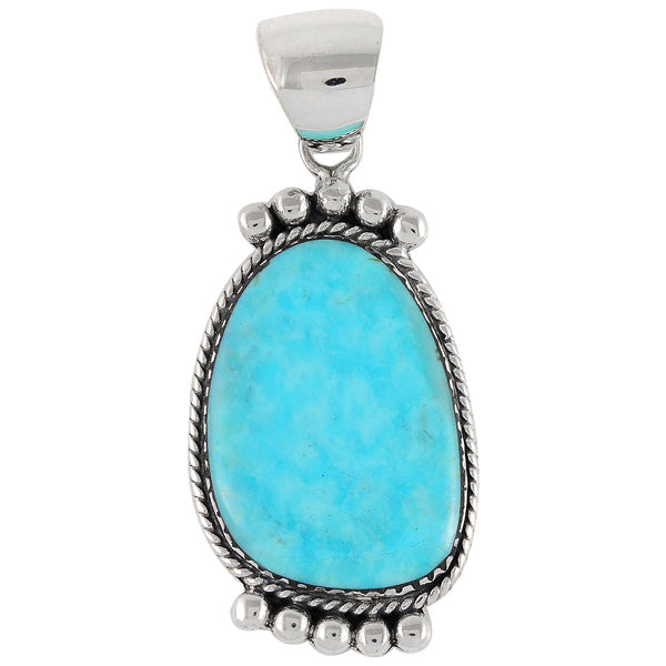 Turquoise Pendant Sterling Silver P3098-C75
