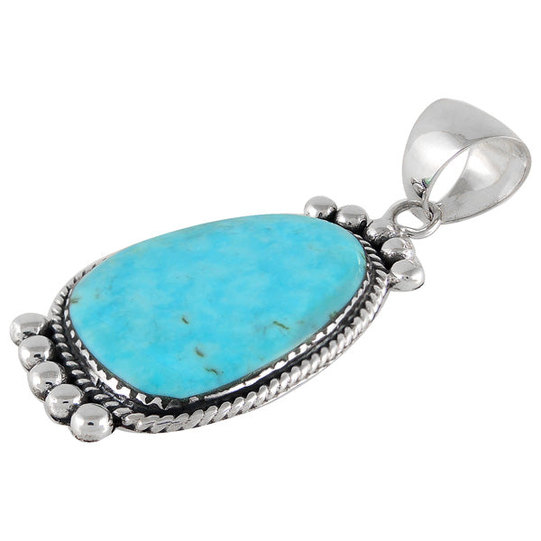 Turquoise Pendant Sterling Silver P3098-C75