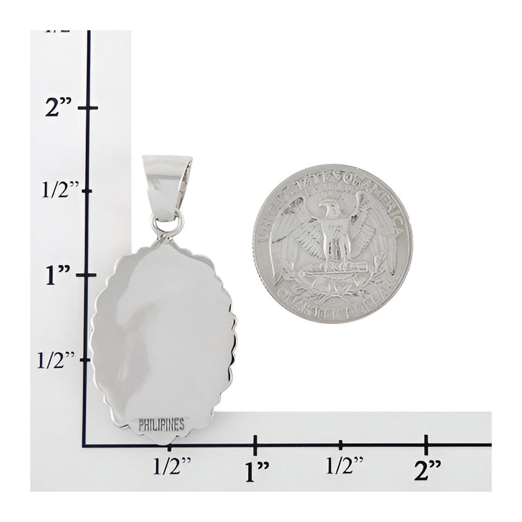 FINAL CLEARANCE - Turquoise Pendant SilveryCopper™ P3099-SB-C75