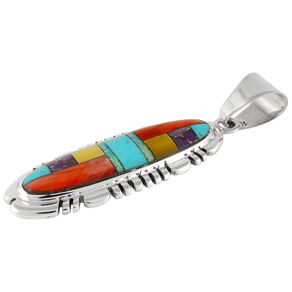 Multicolor Pendant Sterling Silver P3100-C01