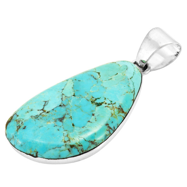 Turquoise Pendant Sterling Silver P3102-LG-C75