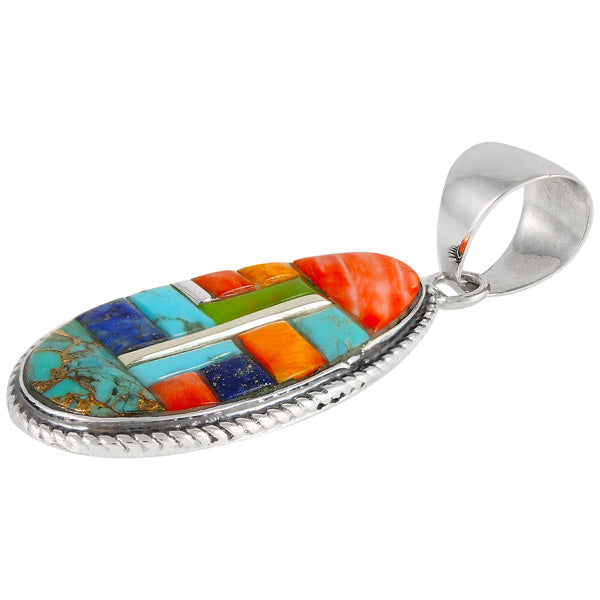 Multicolor Pendant Sterling Silver P3103-C51