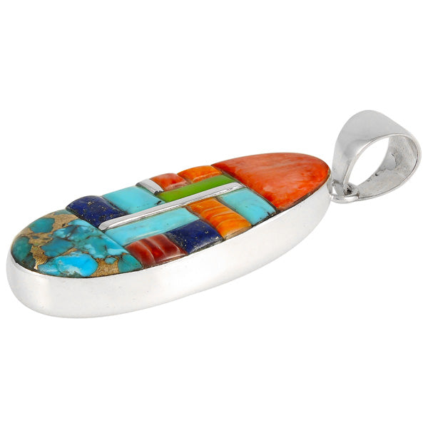 Multicolor Pendant Sterling Silver P3104-C51