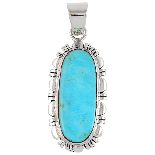 Turquoise Pendant Sterling Silver P3106-C75