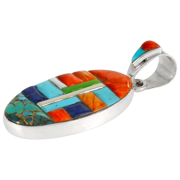 Multicolor Pendant Sterling Silver P3107-C51