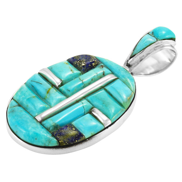 Turquoise Pendant Sterling Silver P3108-C55