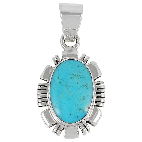 Turquoise Pendant Sterling Silver P3113-C75