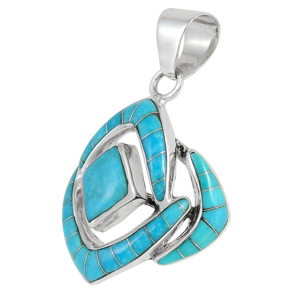 Sterling Silver Pendant Turquoise P3115-C05