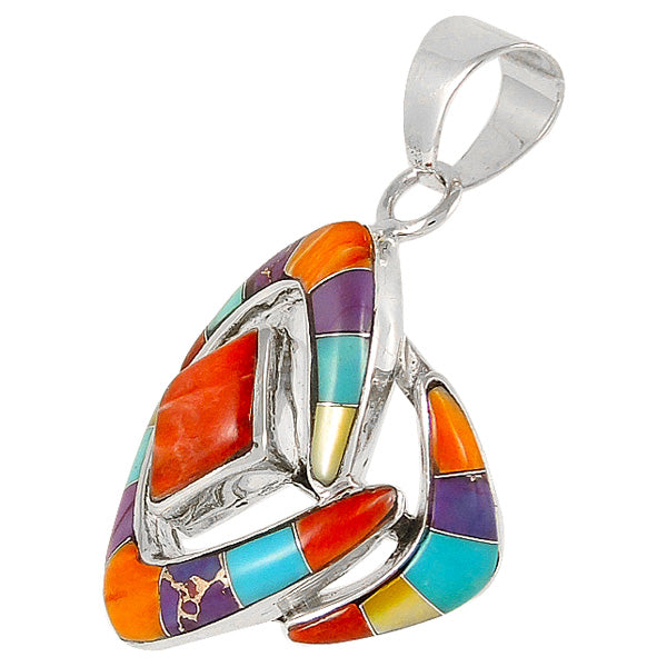 Multicolor Pendant Sterling Silver P3115-C01