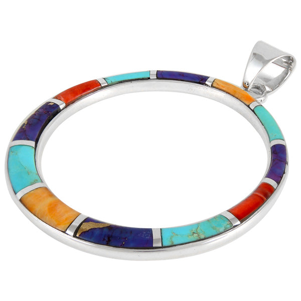 Sterling Silver Pendant Multicolor P3124-C00