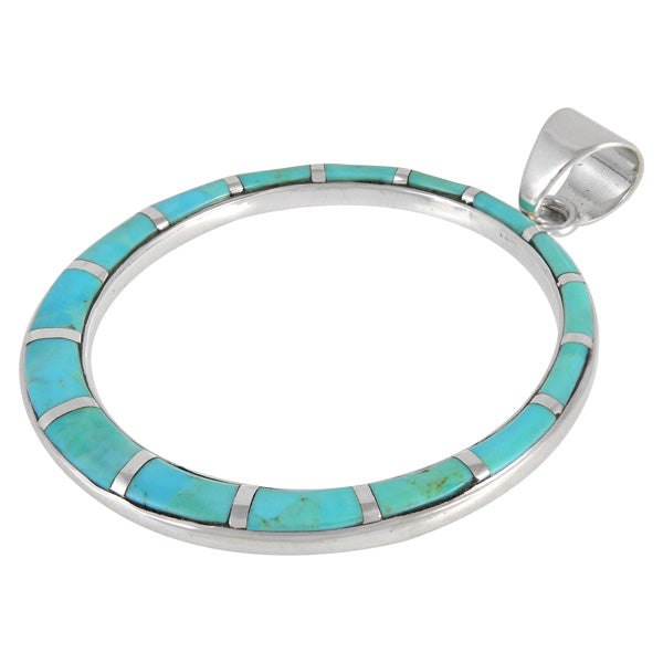 Sterling Silver Pendant Turquoise P3124-C05