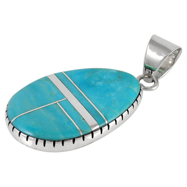 Sterling Silver Pendant Turquoise P3131-C05