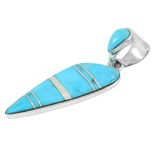 Sterling Silver Pendant Turquoise P3225-C05