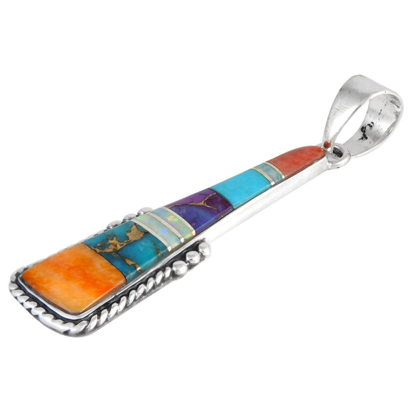 Sterling Silver Pendant Multicolor P3259-C01