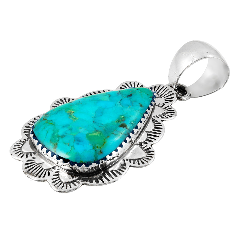 Turquoise Pendant Sterling Silver P3261-C75