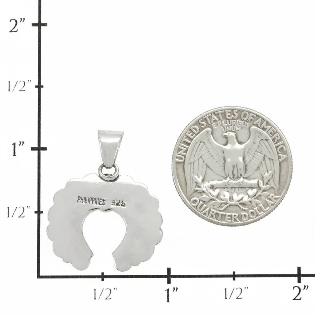 Turquoise Mini Naja Pendant Sterling Silver P3262-SM-C75