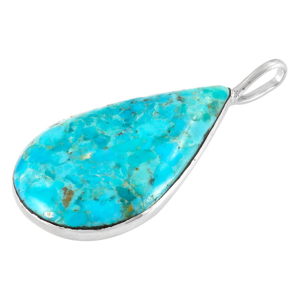 Sterling Silver Pendant Turquoise P3269-C75