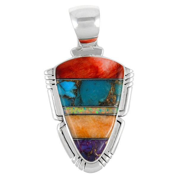 Sterling Silver Pendant Multicolor P3272-C00