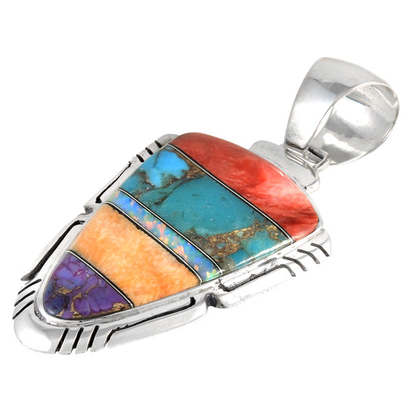 Sterling Silver Pendant Multicolor P3272-C00