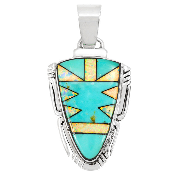Turquoise Pendant Sterling Silver P3272-C21