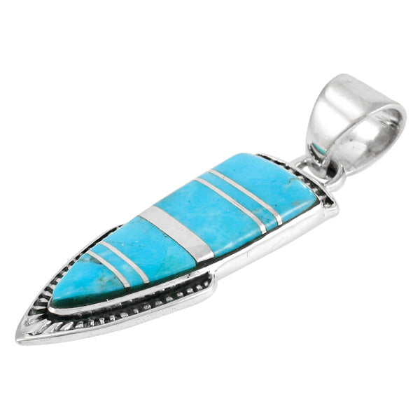 Turquoise Pendant Sterling Silver P3273-C05