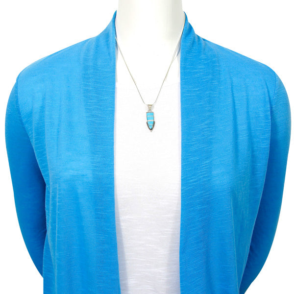 Turquoise Pendant Sterling Silver P3273-C05