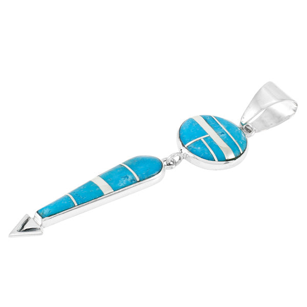 Sterling Silver Pendant Turquoise P3277-C05