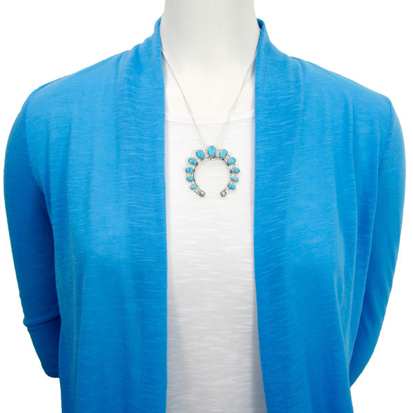Turquoise Naja Pendant Sterling Silver P3278-C75