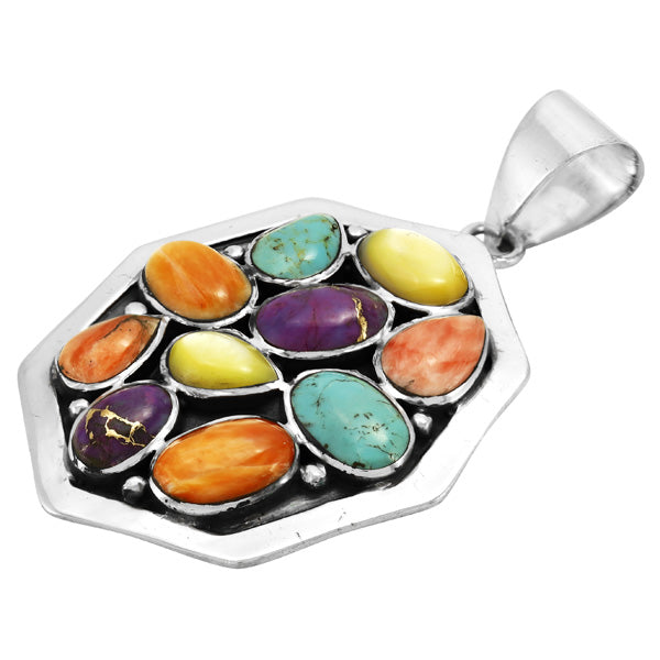 Multicolor Pendant Sterling Silver P3291-C71