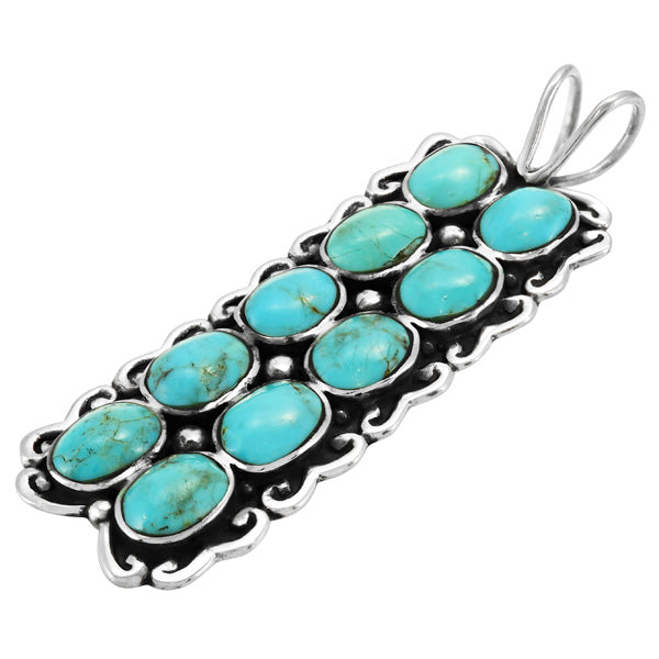 Turquoise Pendant Sterling Silver P3293-C75