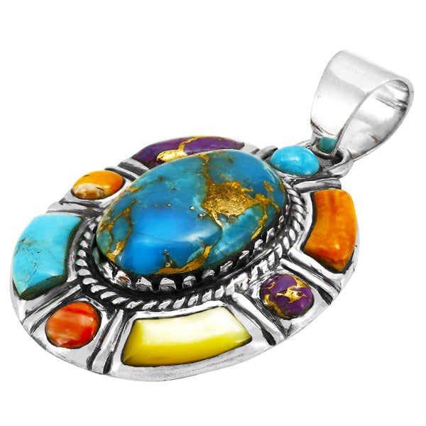 Multicolor Pendant Sterling Silver P3294-C71