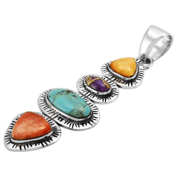Multicolor Pendant Sterling Silver P3295-C71