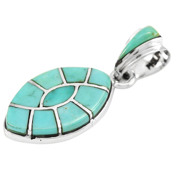 Turquoise Pendant Sterling Silver P3303-C05