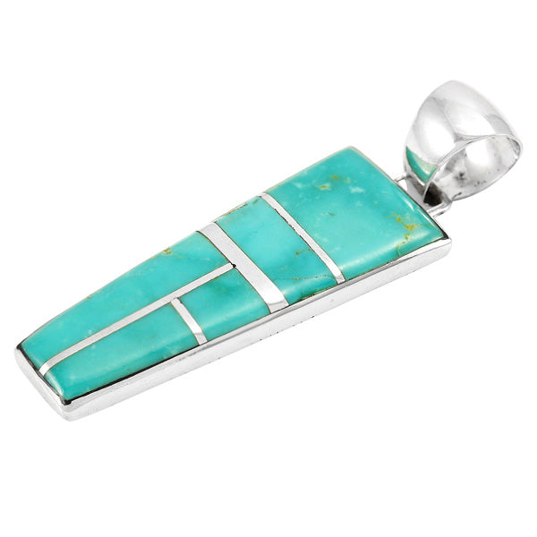 Turquoise Pendant Sterling Silver P3304-C05