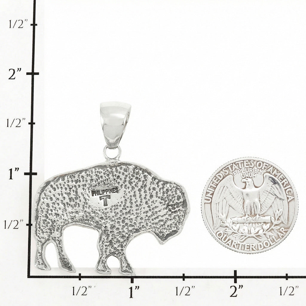 FINAL CLEARANCE - Buffalo Multi Gemstone Pendant SilveryCopper™ P3305-SB-C02