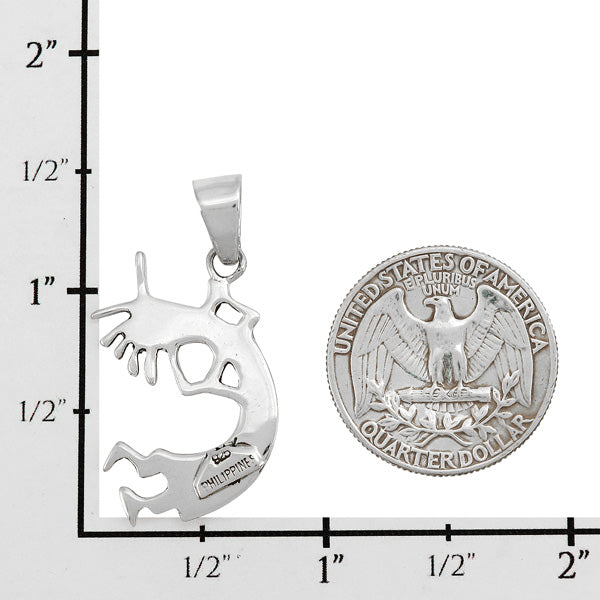Kokopelli Multicolor Pendant Sterling Silver P3311-C00