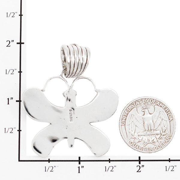 Butterfly Multicolor Pendant Sterling Silver P3315-LG-C00