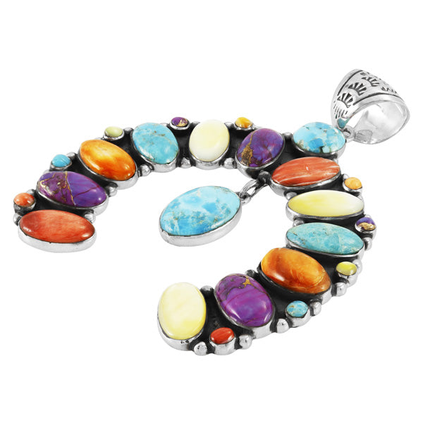 Multicolor Naja Pendant Sterling Silver P3317-C71