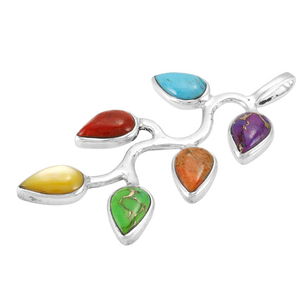 Multicolor Pendant Sterling Silver P3322-C71