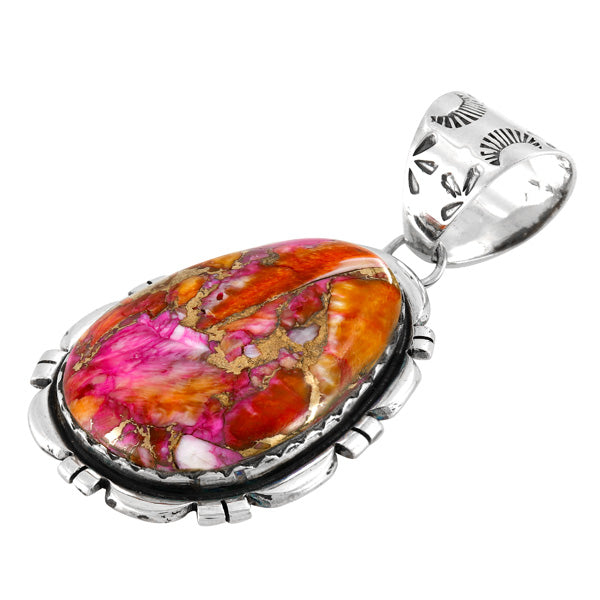 Plum Spiny Pendant Sterling Silver P3336-C92