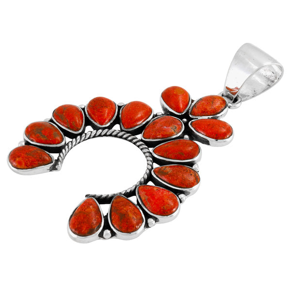 Coral Naja Pendant Sterling Silver P3348-C74