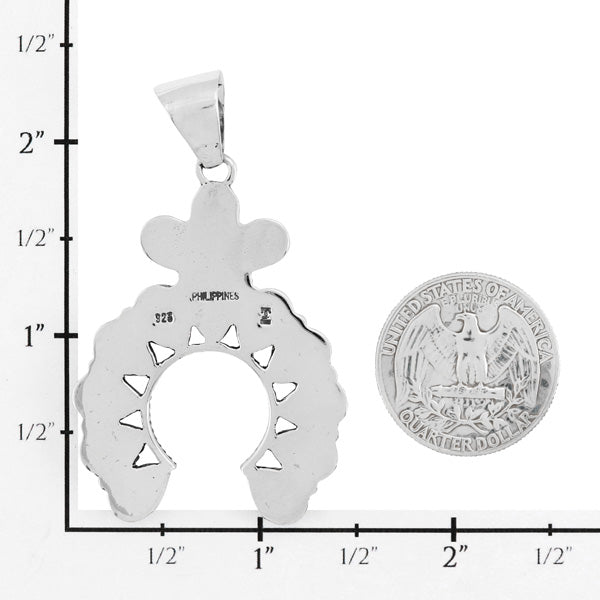 Turquoise Naja Pendant Sterling Silver P3348-C75