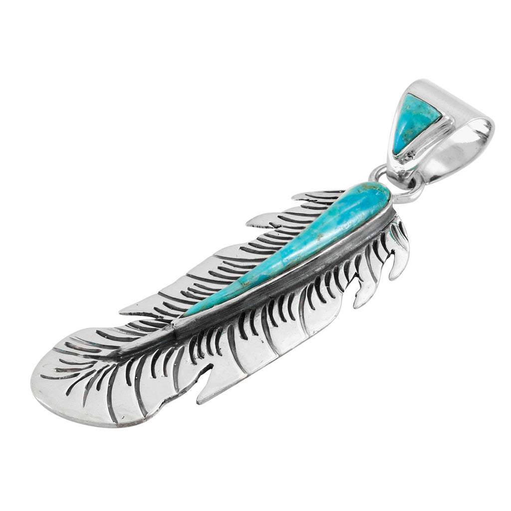 Turquoise Pendant SilveryCopper™ P3350-SB-C75